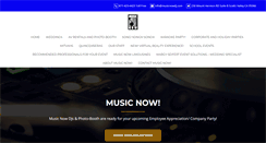 Desktop Screenshot of musicnowdj.com